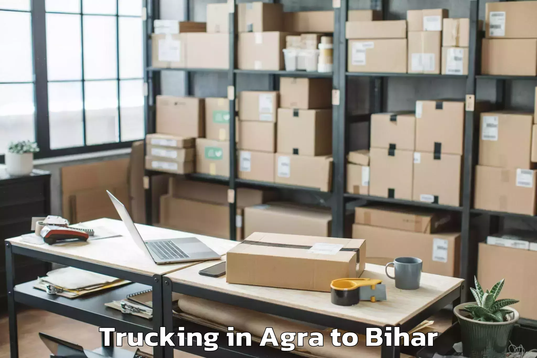 Top Agra to Malmaliya Trucking Available